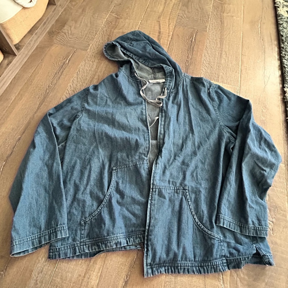 Women’s  vintage Denim Hooded Jacket